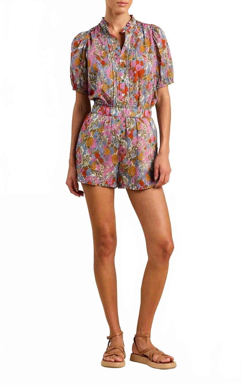 NEW TROVATA lucille shorts in tilia floral pattern